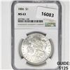 Image 1 : 1886 Morgan Silver Dollar NGC MS63