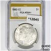 Image 1 : 1882-CC Morgan Silver Dollar PGA MS64+