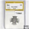 Image 1 : 1883 Kingdom of Hawaii Dime PGA MS65