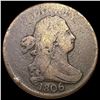 Image 1 : 1806 Lrg 6 Stems Draped Bust Half Cent NICE CIRC