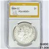 Image 1 : 1884-CC Morgan Silver Dollar PGA MS65+
