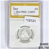Image 1 : 1869 Seated Liberty Quarter PGA PR65+ CAMEO
