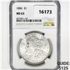 Image 1 : 1886 Morgan Silver Dollar NGC MS63