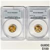Image 1 : (2) 1940's PCGS MS66 RD