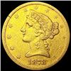 Image 1 : 1878 $5 Gold Half Eagle NICELY CIRCULATED