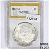 Image 1 : 1882-CC Morgan Silver Dollar PGA MS65+
