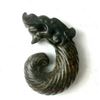 Image 1 : Antique Hongshan Culture Black Jade Dragon Pendant