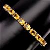 Image 1 : Natural Oval 8x6 mm Top Rich Yellow Citrine Bracelet