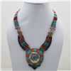 Image 1 : Tibet Natural Stone Tribal Queen Royal Necklace