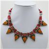 Image 1 : Tibet Natural Stone Tribal Queen Royal Necklace