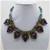 Image 1 : Tibet Natural Stone Tribal Queen Royal Necklace
