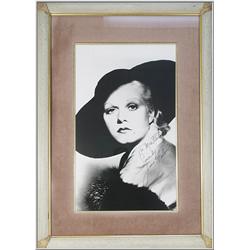 Framed Photograph with Autograph {Jean Harlow}