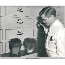 Frankenstein Wig Making Photographs and Negative