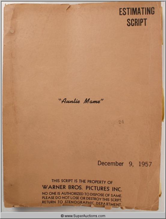 Auntie Mame Estimating Screenplay