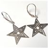 Image 1 : SILVER STAR HOOP EARRINGS