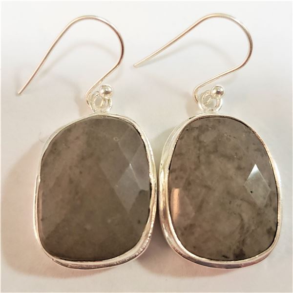 SILVER GEMSTONE EARRINGS (~WEIGHT 13.26G)