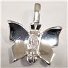 Image 1 : SILVER CUBIC ZIRCONIA PENDANT