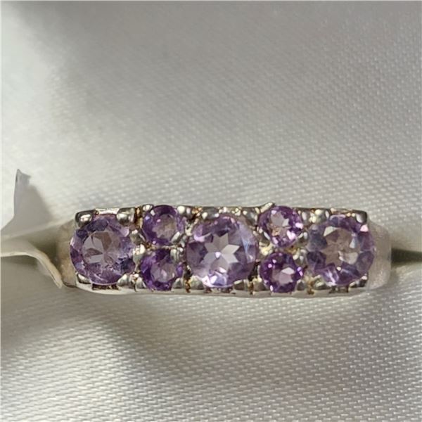 SILVER AMETHYST RING