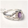 Image 2 : SILVER AMETHYST RING