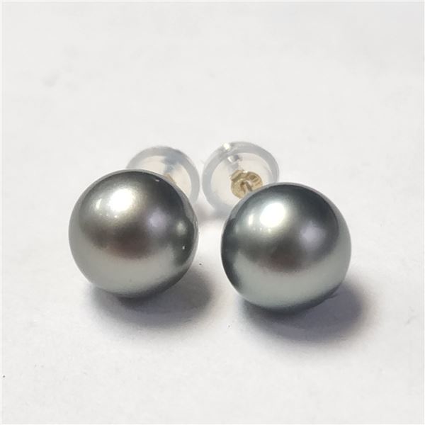 14K WHITE GOLD PEARL EARRINGS