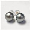 14K WHITE GOLD PEARL EARRINGS