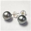 Image 2 : 14K WHITE GOLD PEARL EARRINGS