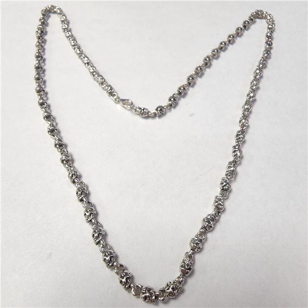 SILVER 37.15G NECKLACE (~LENGTH 22"INCHES)