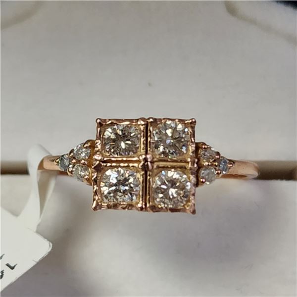 14K ROSE GOLD DIAMOND (0.39CT,SI2-I1,G-H)