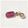 Image 1 : 14K YELLOW GOLD RUBY(1.8CT) DIAMOND(0.04CT)