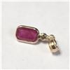 Image 2 : 14K YELLOW GOLD RUBY(1.8CT) DIAMOND(0.04CT)