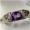 Image 2 : SILVER AMETHYST(CZCT) RING