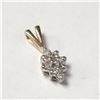 Image 2 : 14K YELLOW GOLD DIAMOND(0.09CT) PENDANT