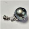 SILVER TAHITIAN PEARL PENDANT