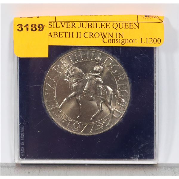 1977 SILVER JUBILEE QUEEN ELIZABETH II CROWN IN