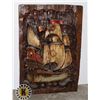 Image 1 : WOOD LOOK SHIP WALL HANGING