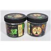 Image 1 : LOT OF 2 LAZIZ SHISHA 250G GRAPE MINT FLAVOUR