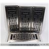 Image 1 : BOX OF 4 METAL HOME FLOOR HEAT REGISTERS