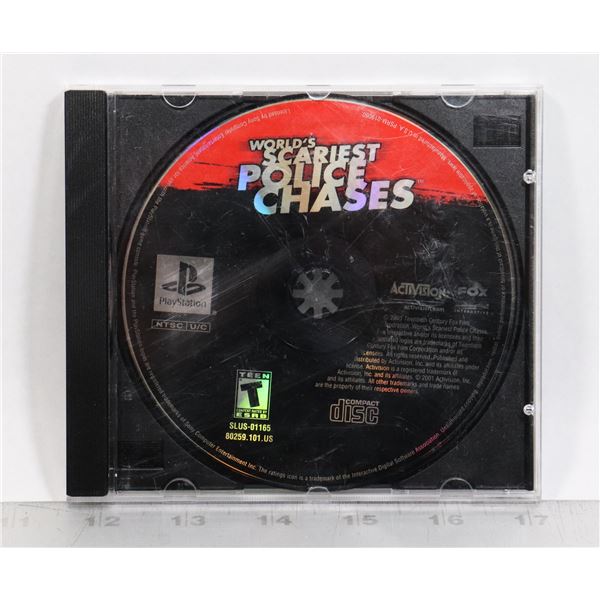 WORLDS SCARIEST POLICE CHASES PLAYSTATION GAME