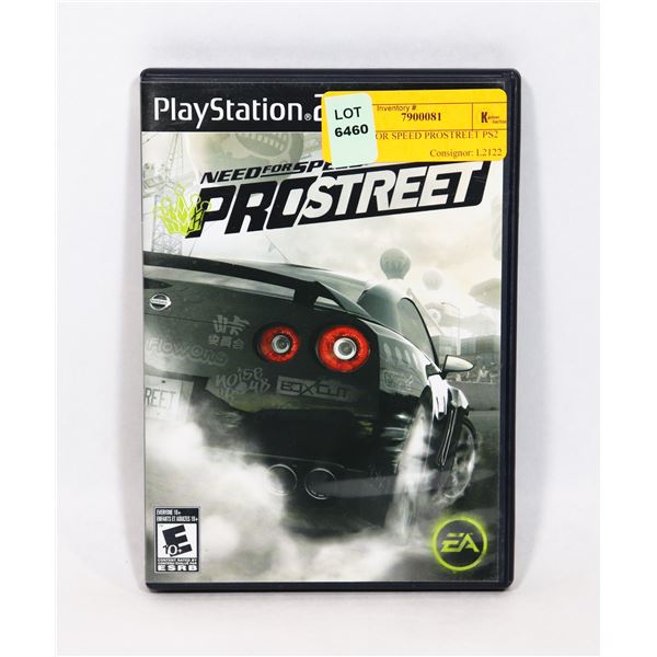 NEED FOR SPEED PROSTREET PS2