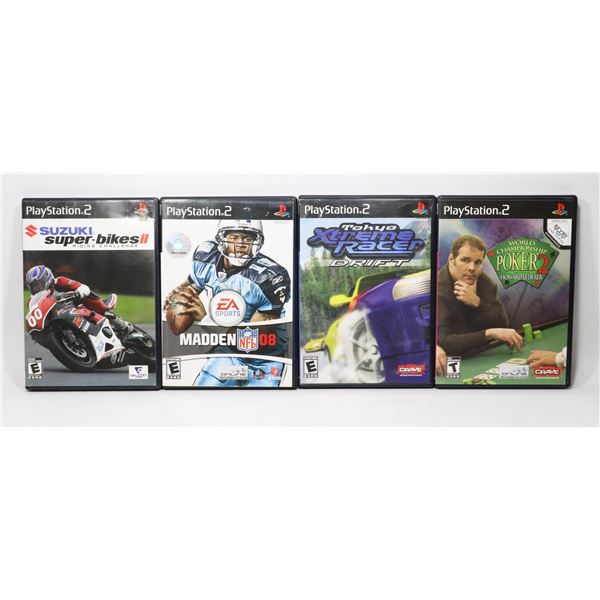 LOT OF 4 PLAYSTATION 2 SPORTS GAMES