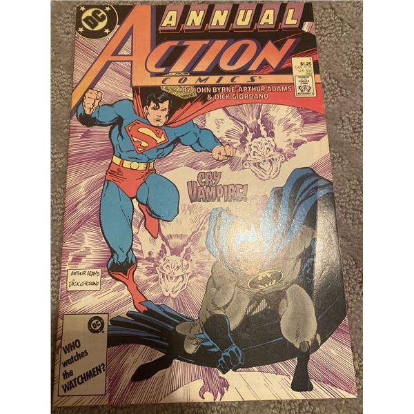 Annual action comics #1 1987 -Who Watches The Watchmen? Superman Batman F