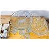 Image 2 : Crystal Punchbowl, Cups and Platter