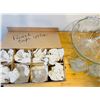 Image 3 : Crystal Punchbowl, Cups and Platter