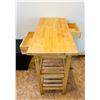 Image 3 : Wood Kitchen Island Cart
