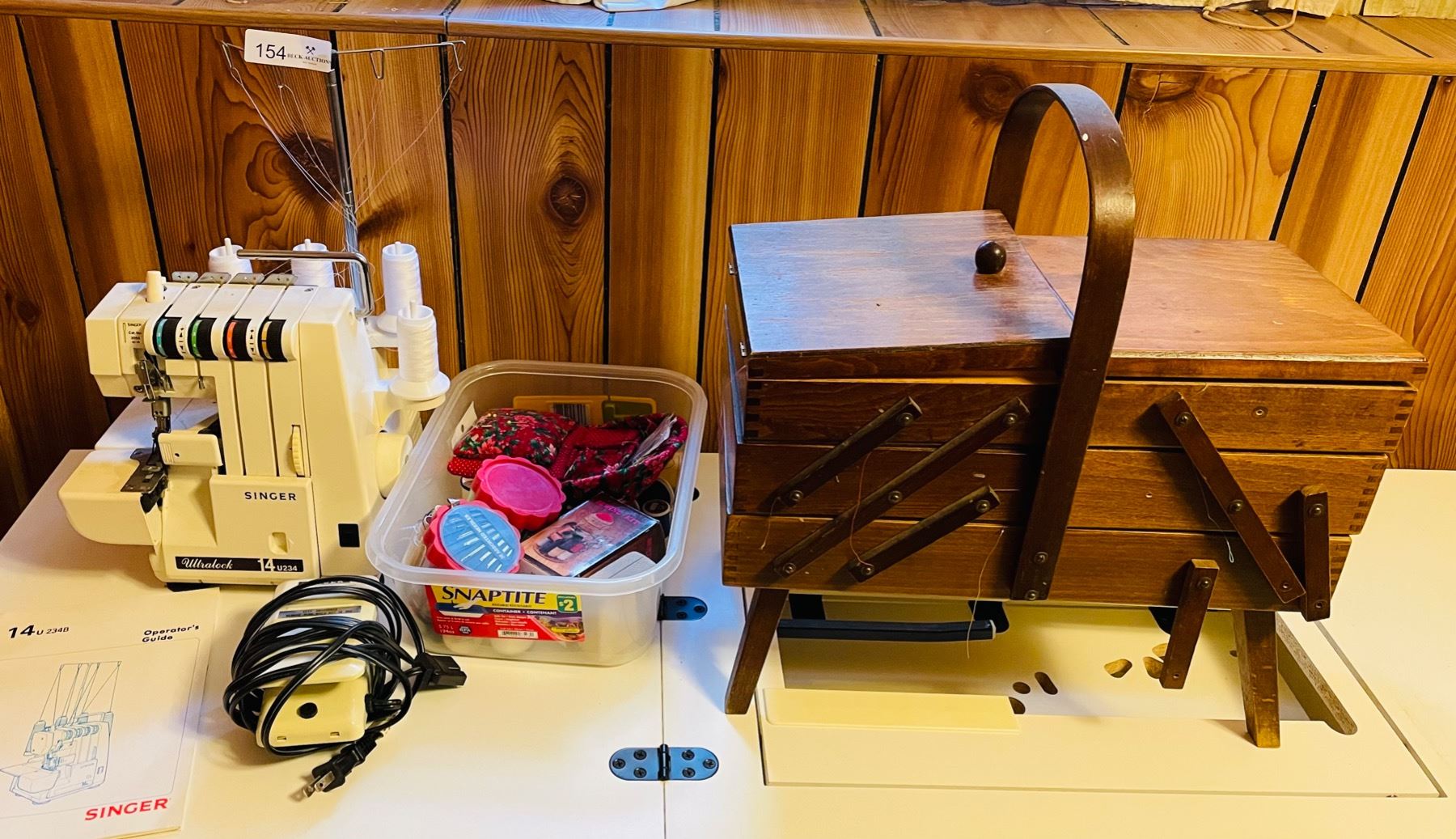 Singer Ultralock Sewing Machine, Storage Box with Notions - Beck ...