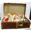 Image 1 : ANTIQUE STEAMER TRUNK W GERMAN DOLLS