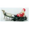 Image 1 : 1950S TIN WIND UP SANTA W SLEIGH WORKS