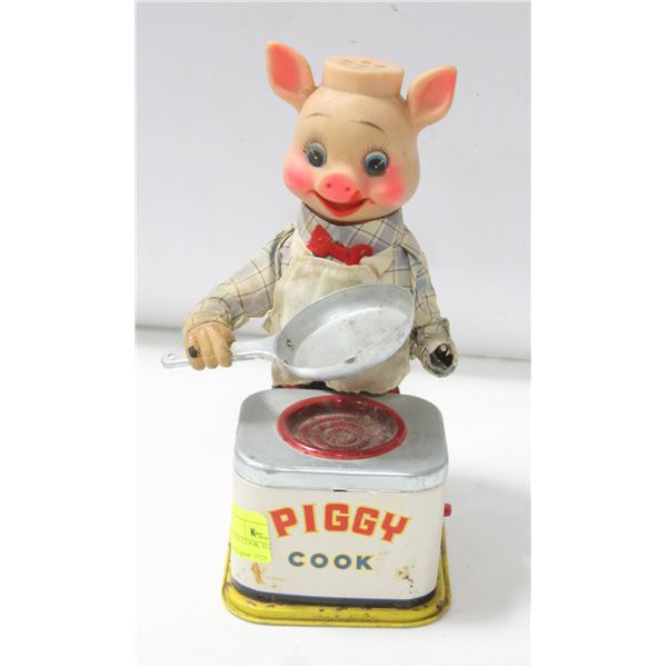 JOUET VINTAGE PIGGY COOK AUTOMATE. 1950 JOUET VINTAGE PIGGY COOK AUTOMATE. 1950