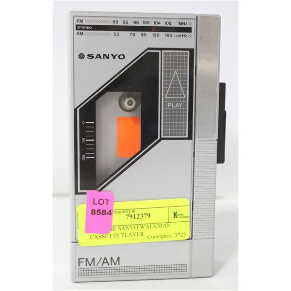 Sanyo walkman cassette recorder - for spares, repair, or a bit of retro Sanyo walkman cassette recorder - for spares, repair, or a bit of retro