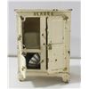 Image 1 : ANTIQUE CHILDS CAST IRON ICE BOX W CONTENTS